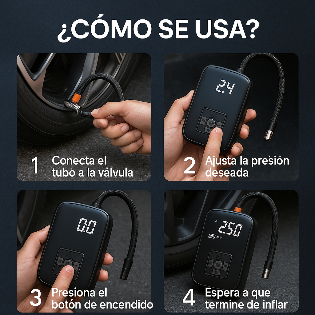 El inflador inteligente que trabaja por ti- Bomba Inflable